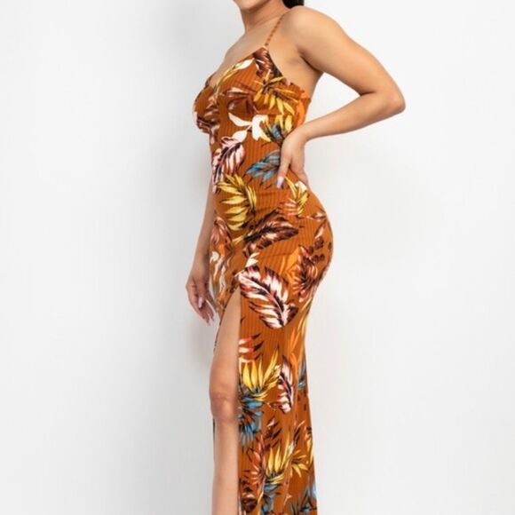 Brown maxi dress - Picture 3 of 12